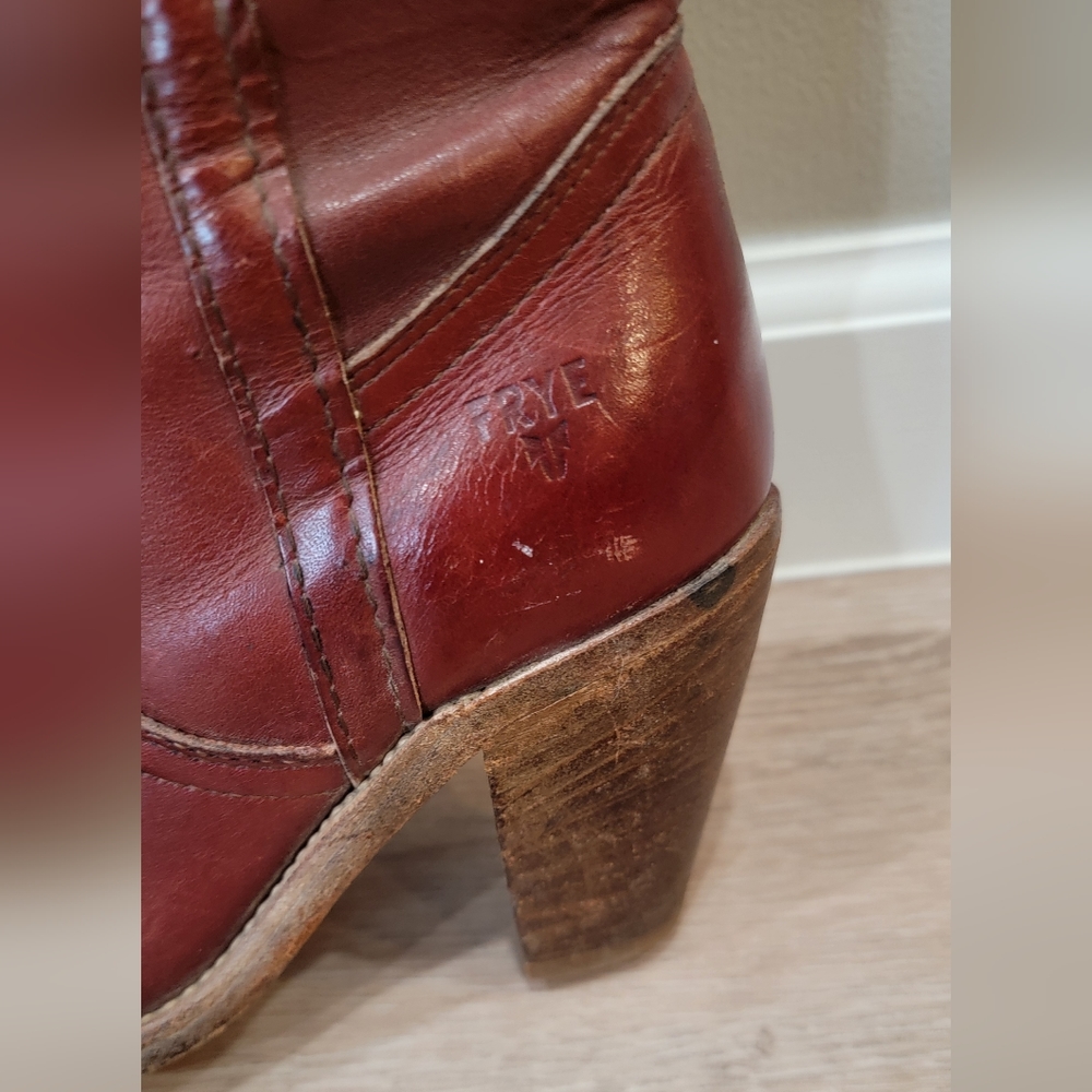 Vintage 80's Frye Boots 6.5 B. More Of A Size 6 Would Be Best. - Picture 3 of 16